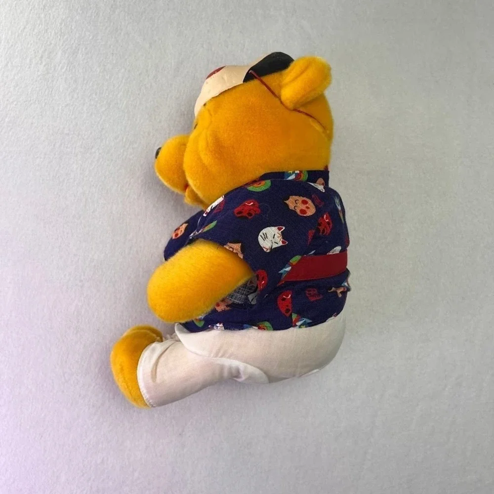 VTG Winnie The Pooh Plush Kimono‎ Yukata Mask Tokyo Disney Japan